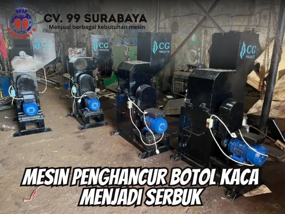 MESIN PENGHANCUR BOTOL KACA - TERMURAH - BARU