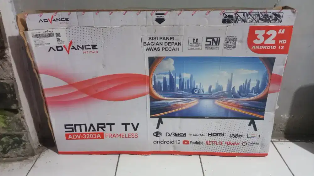 Tv led advance Android digital 32inchi likenew