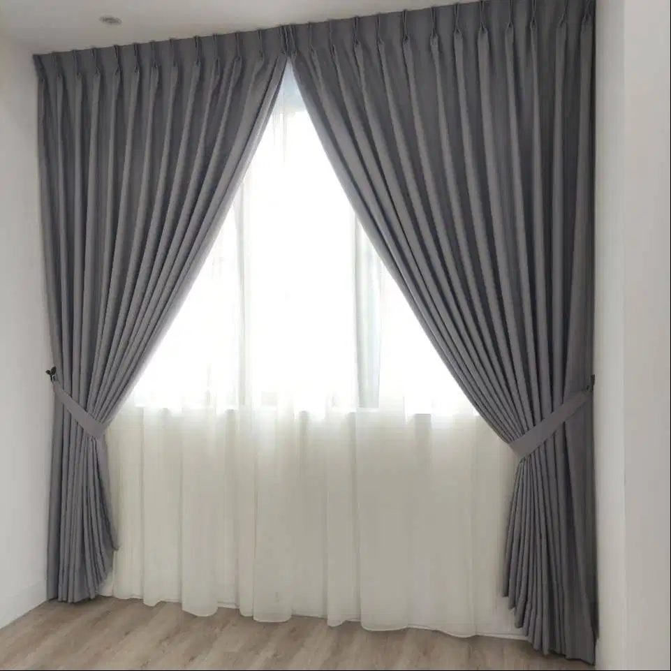 Gorden Vertikal/Vertical Blinds Roll/Roller Krey Wallpaper Dinding 3D