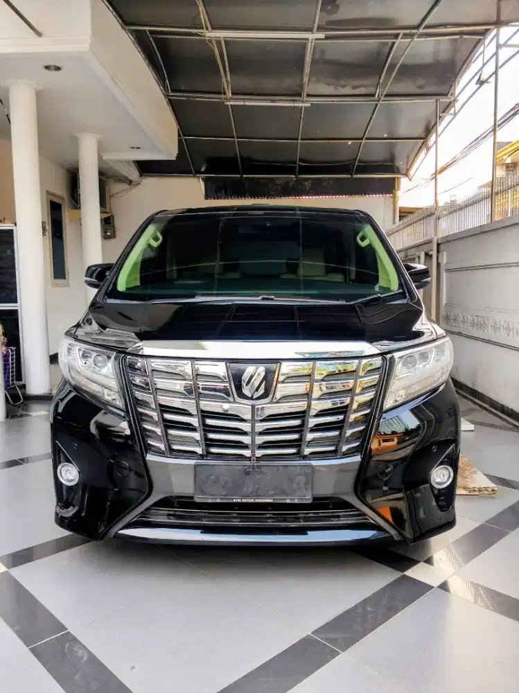 Alphard G ATPM 2017 Black On Beige