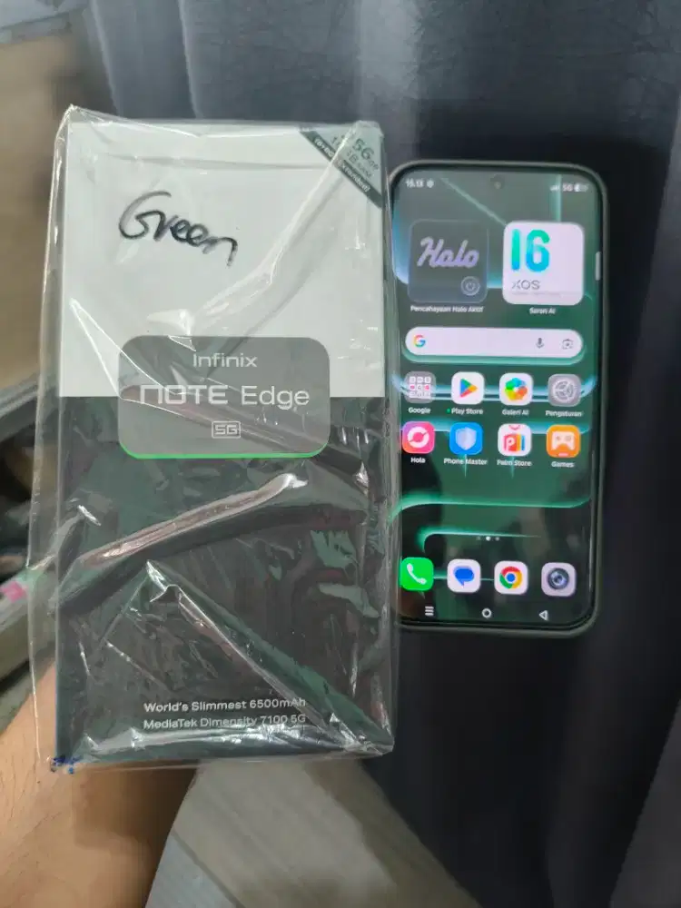 Infinix note edge 5g ram 8+8/256 mulus fulset baru 6 hari pakai