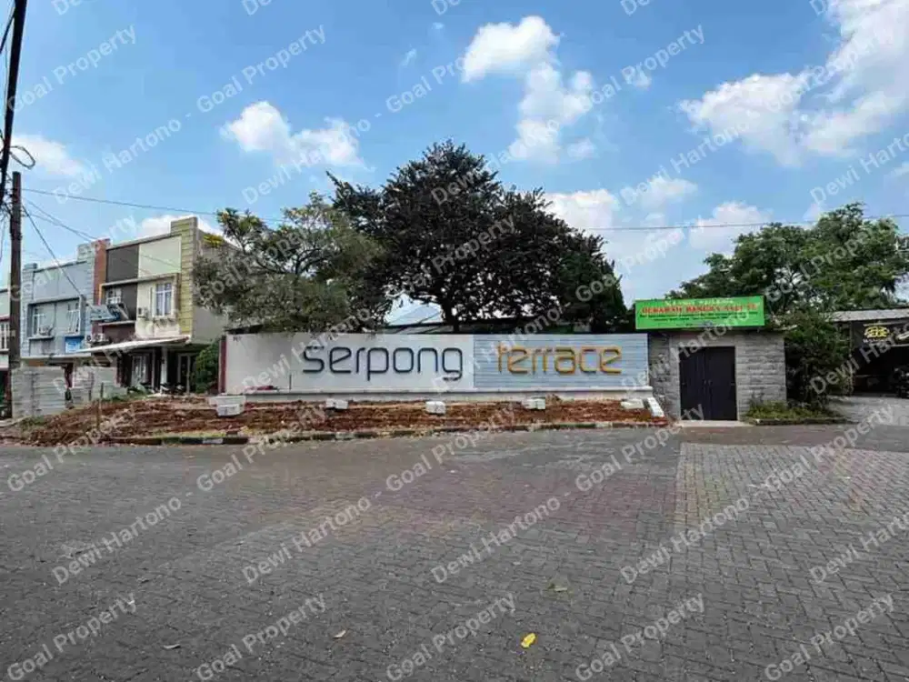 Dijual Rumah Hoek (hitung tanah saja) di Serpong Terrace , Buaran Tangsel