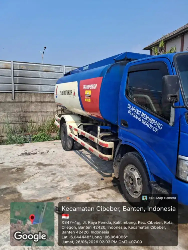 Hino dutro  130 HD ban 6 tangki 8000 Tahun 2014
