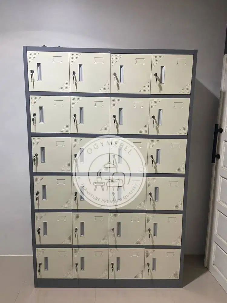 SALE ! LEMARI LOKER 24 PINTU FULL KUNCI