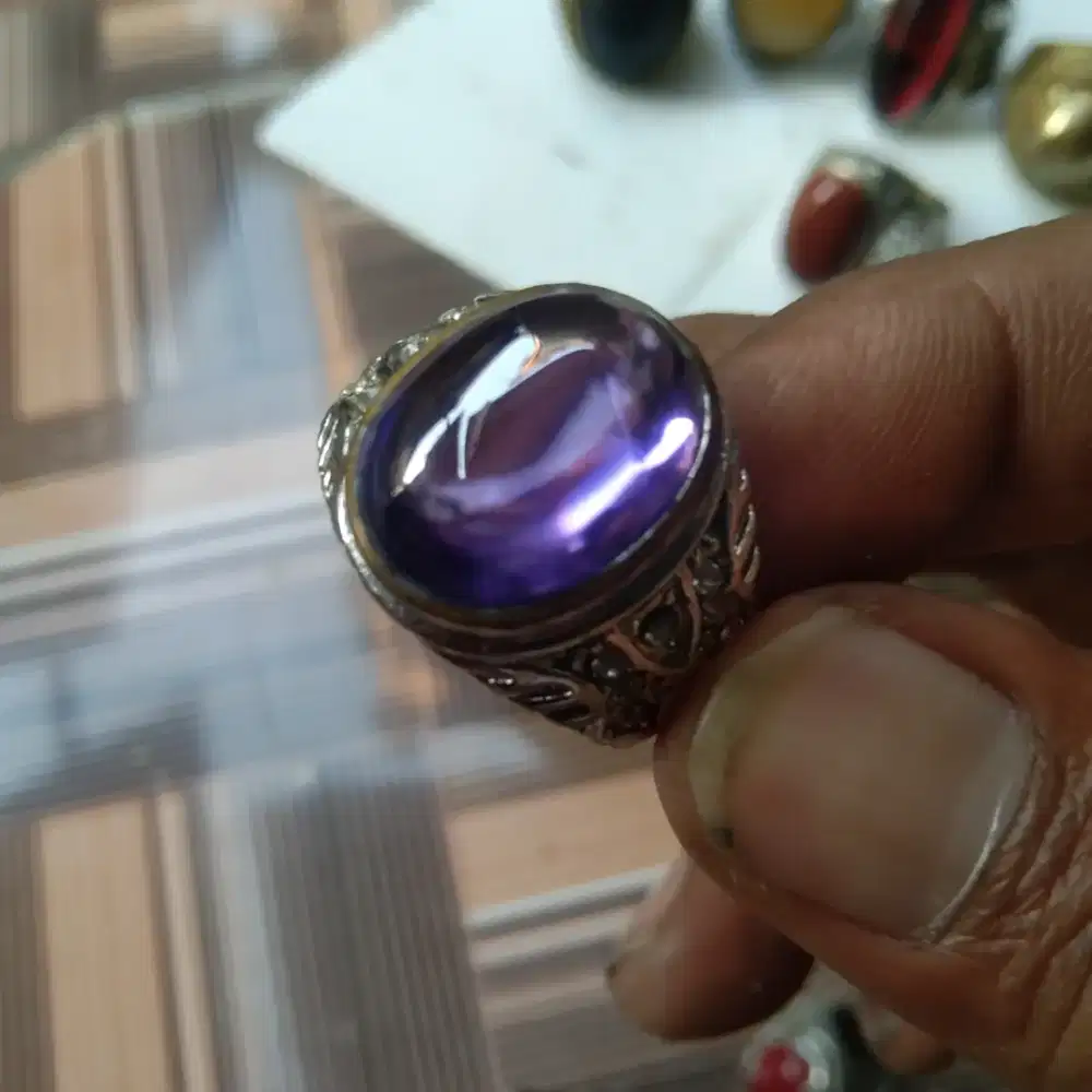Cincin batu akik amatys