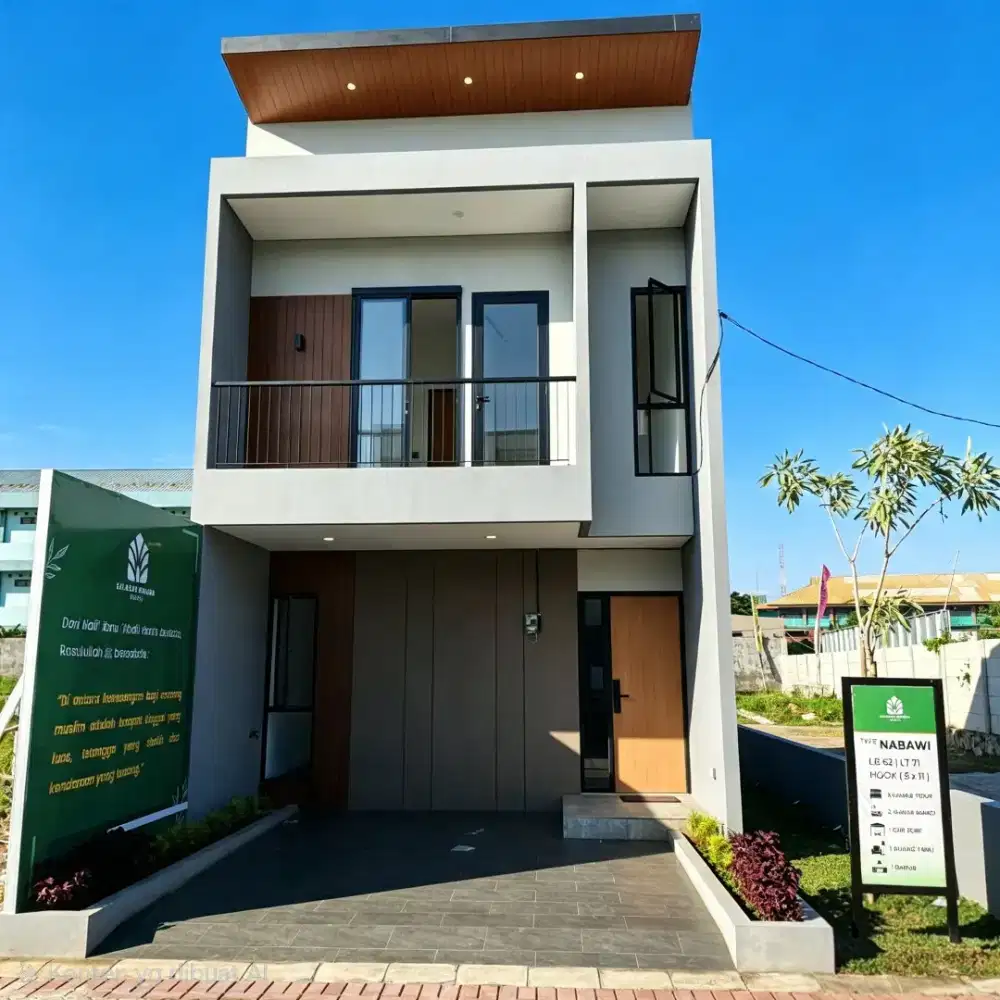 Rumah islami dijual kaliabang bekasi utara 5 menit summarecon