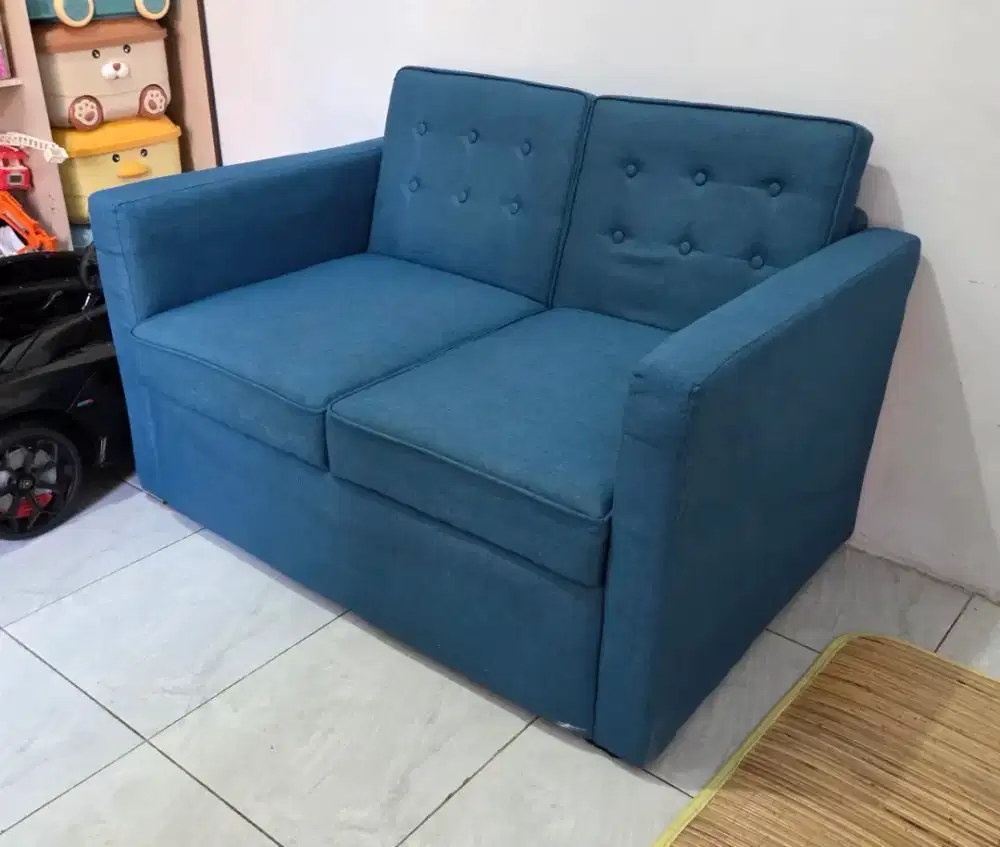 Sofa Biru Empuk (120x75) second