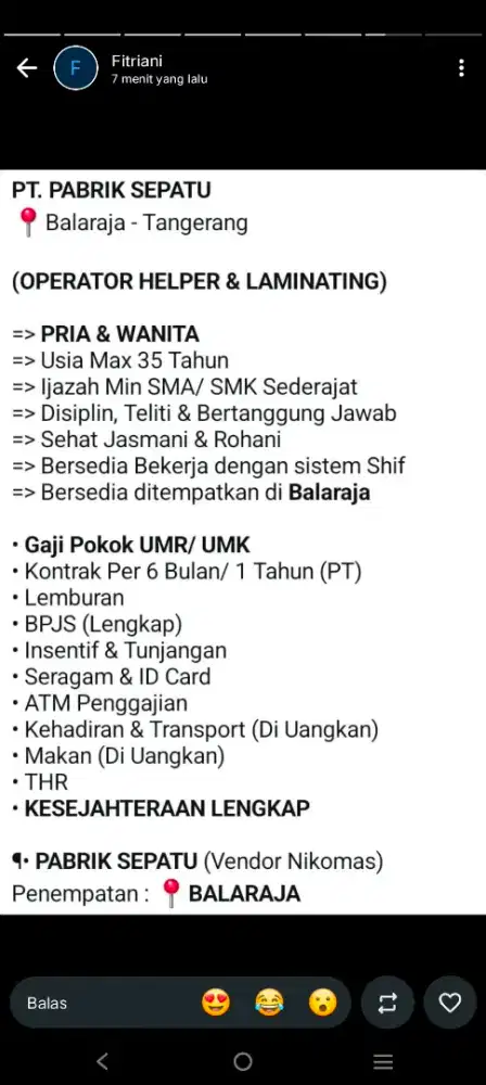 Lowongan pekerjaan