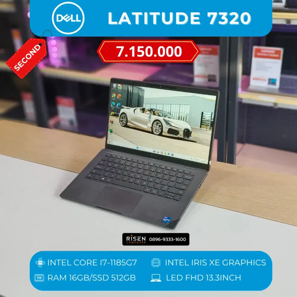 DELL LATITUDE 7320 Intel Core I7-1185G7 16/512GB FHD 13,3Inch