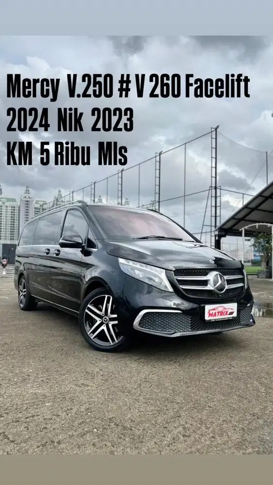 Mercy V250 # (V260) facelift 2024 Nik23 Black Siap Pakai