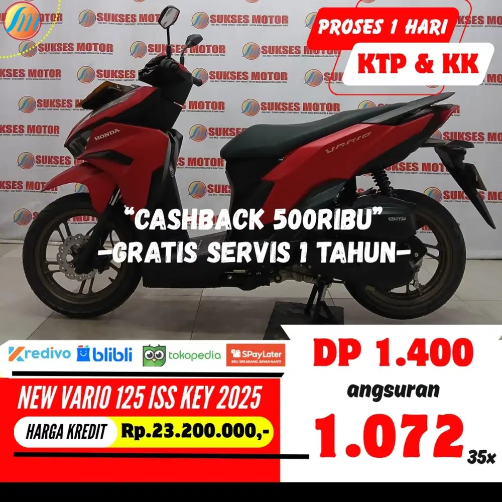 HONDA VARIO 125 ISS KEYLESS 2025 KREDIT MURAH DP HANYA 1,4 JUTA