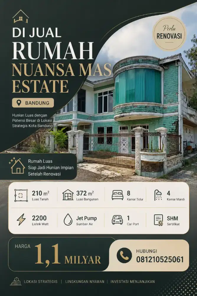di jual rumah nuansa mas estate bandung