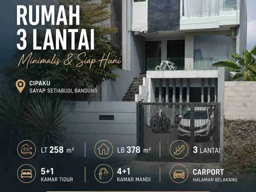 Rumah Minimalis Cipaku Setiabudi Dekat Gegerkalong Bandung