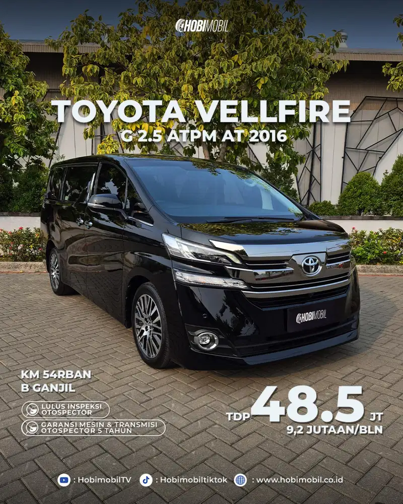 Garansi mesin transmisi 5th Vellfire G 2.5 ATPM 2016
