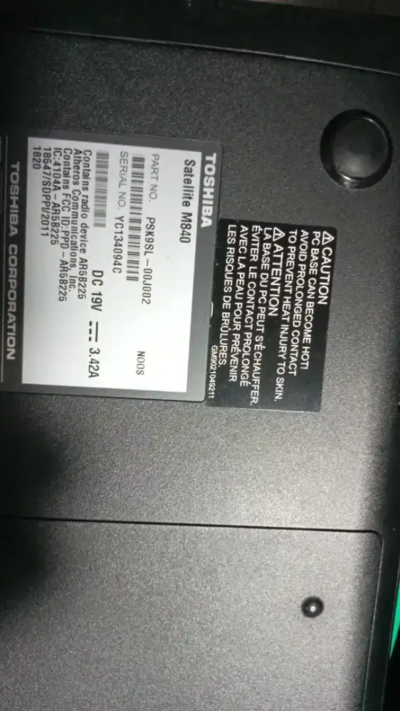 Toshiba satellite M840 14inch. Grey. Seken