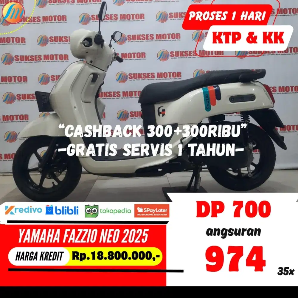 DP PROMO 700RIBU YAMAHA FAZZIO NEO 2025 ANGSURAN SANGAT RINGAN