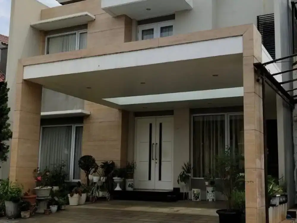 Disewakam Cepat Rumah Mewah Minimalis Tropis di Alam Sutra   Sutera Harmoni