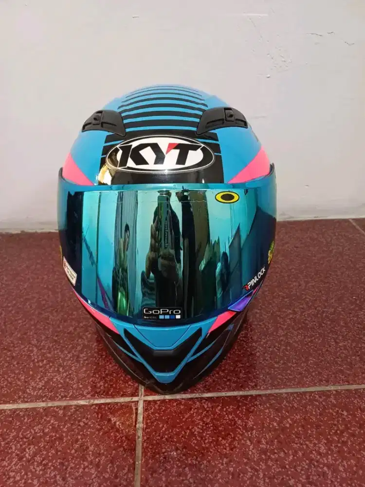 Helm kyt falcon fr2 udah doblw visor size M