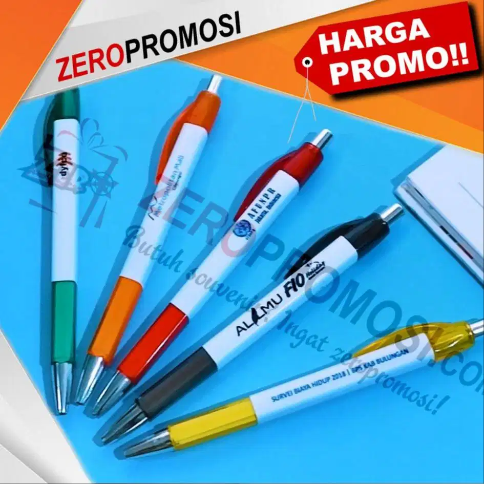 Pulpen Plastik Karinex Custom Logo untuk Souvenir