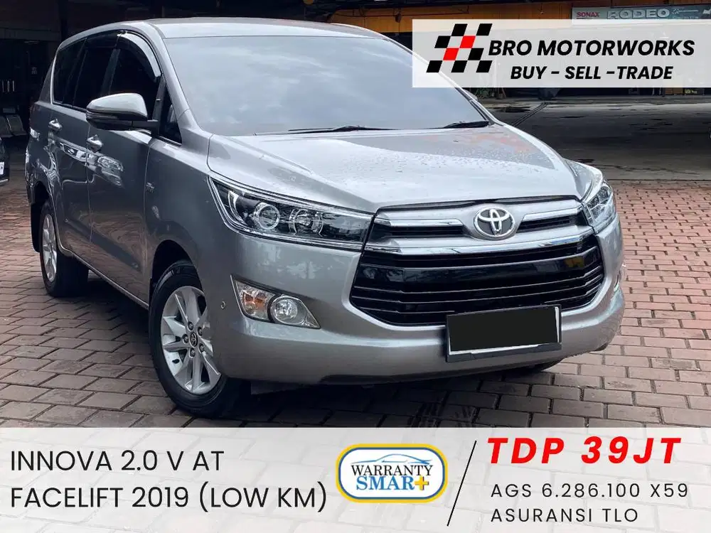 (LIKE NEW) TOYOTA KIJANG INNOVA 2.0 V AT BENSIN 2019 FACELIFT
