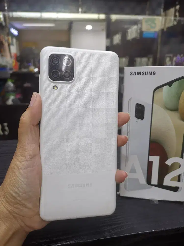 samsung a12 ram 6 128gb black hp dus bisa tuker tambah