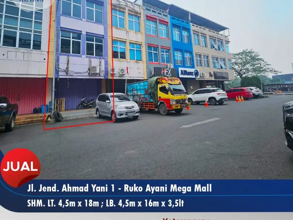 Ruko kawasan Ayani Megamall, Pontianak