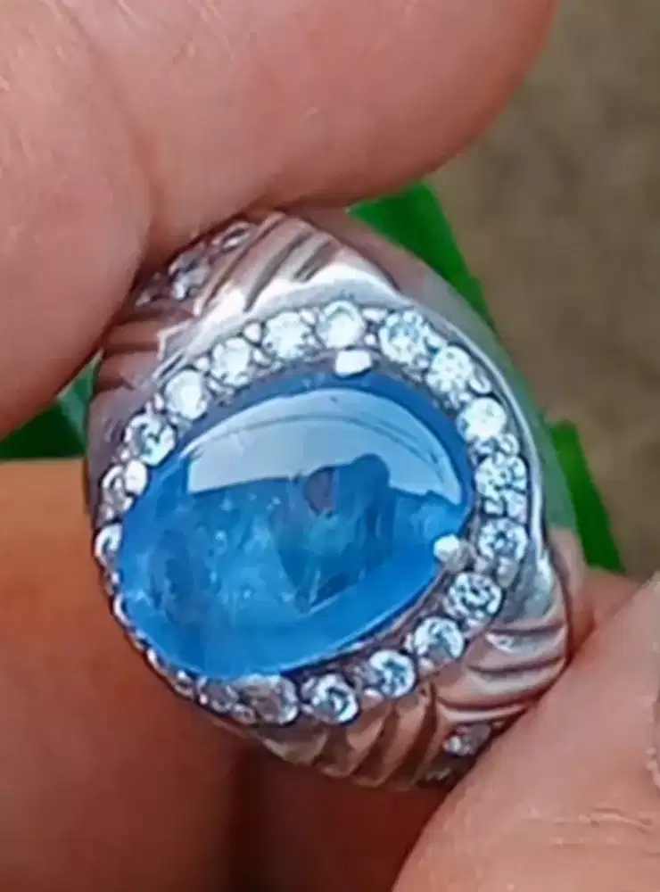 Blue Saphire srilanka ring perrak
