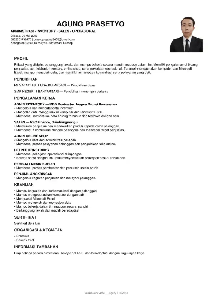 Yang punya loker infokan