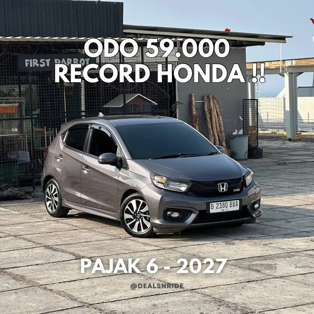 ODO 59.000 ANTIKK !! PAJAK 6/2027 HONDA BRIO RS CVT 2022 RECORD HONDA