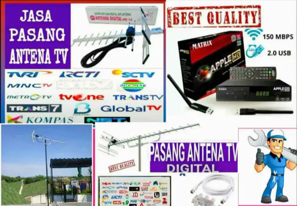 Antena TV Antena Digital 50 Siaran Nasional