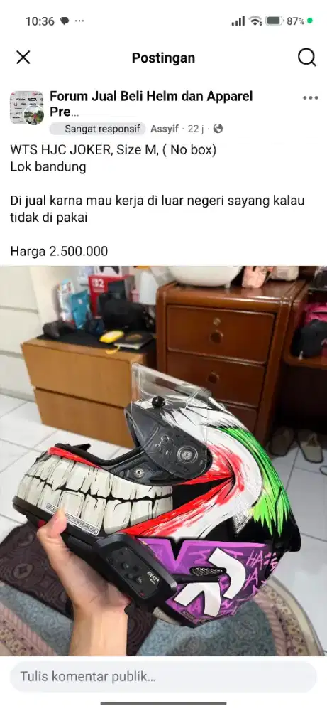 Helm HJC RPHA 11 JOKER ORIGINAL