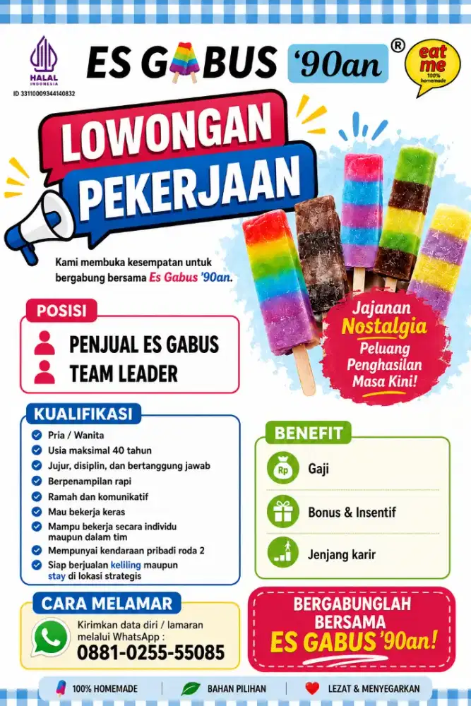 Lowongan Pekerjaan Es Gabus '90an