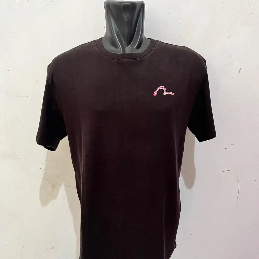 KAOS / T-SHIRT EVISU FERVOR LOGO BORDIR SIZE L
