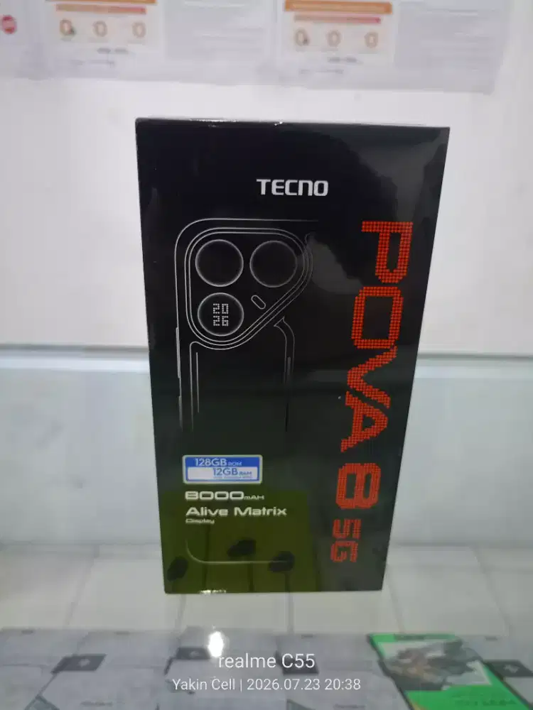 Tecno Pova 8 5G 6/128 GB Dimensity 7100 Batre 8000 mAh Garansi Resmi