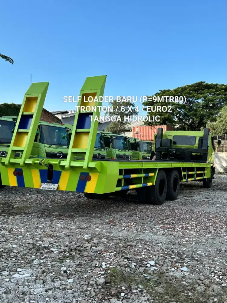 HINO LOHAN FM260JW ASLI LONG SELFLOADER BARU 6X4 TRONTON SIAP JALAN
