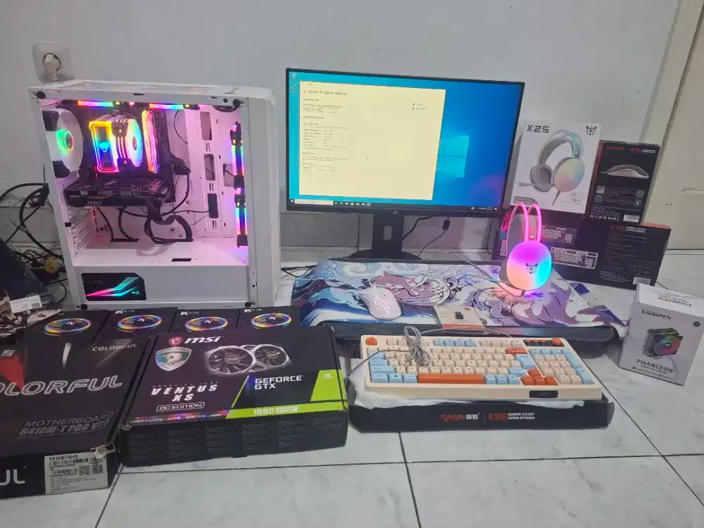 MURAH Pc Gaming Pc Fullset Pc Live Streaming Core i3 gen 10 Rx 5700 xt