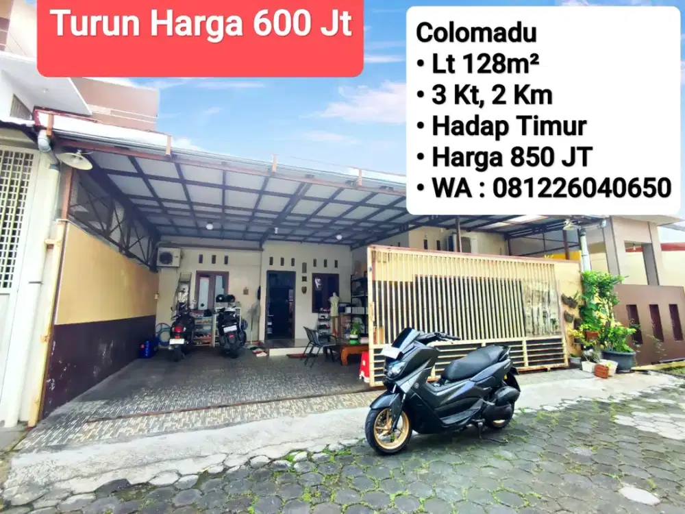 Jual Rumah Area Colomadu, Dekat Sumber, Pintu Tol Klodran