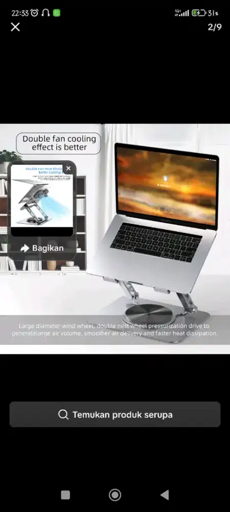 dijual stand laptop/tab