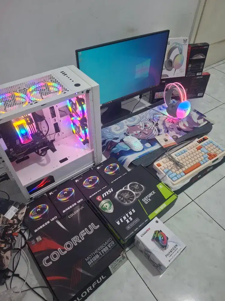 MURAH Pc Gaming Pc Fullset Pc Live Streaming Core i3 gen 10 RX 5700 XT