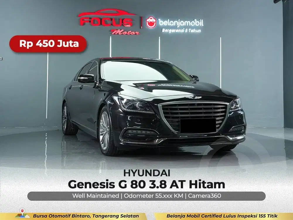 [ KM LOW ] Hyundai Genesis G80 G 80 3.8 AT Hitam 2019/2020