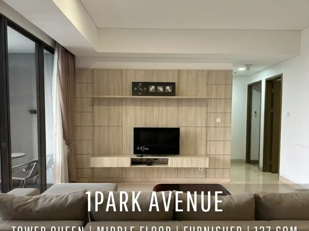 For Rent! 1Park Avenue, Tower Queen Fully Furnished Low Floor with Pakubuwono & City View