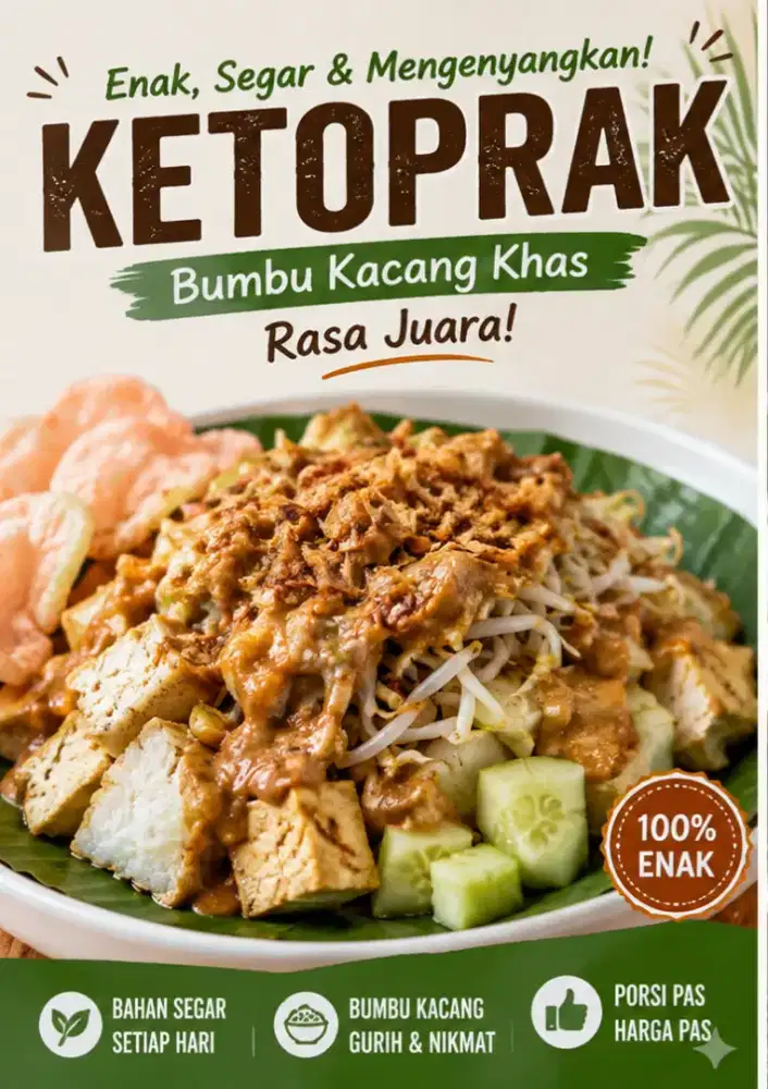 Lowongan Penjual Ketoprak – Duri Kosambi Jakarta Barat