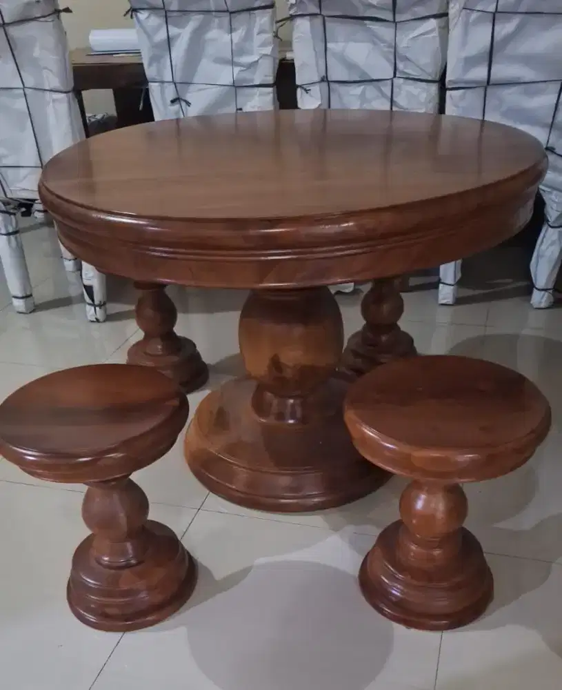 3x Set Meja Jati Bojonegoro