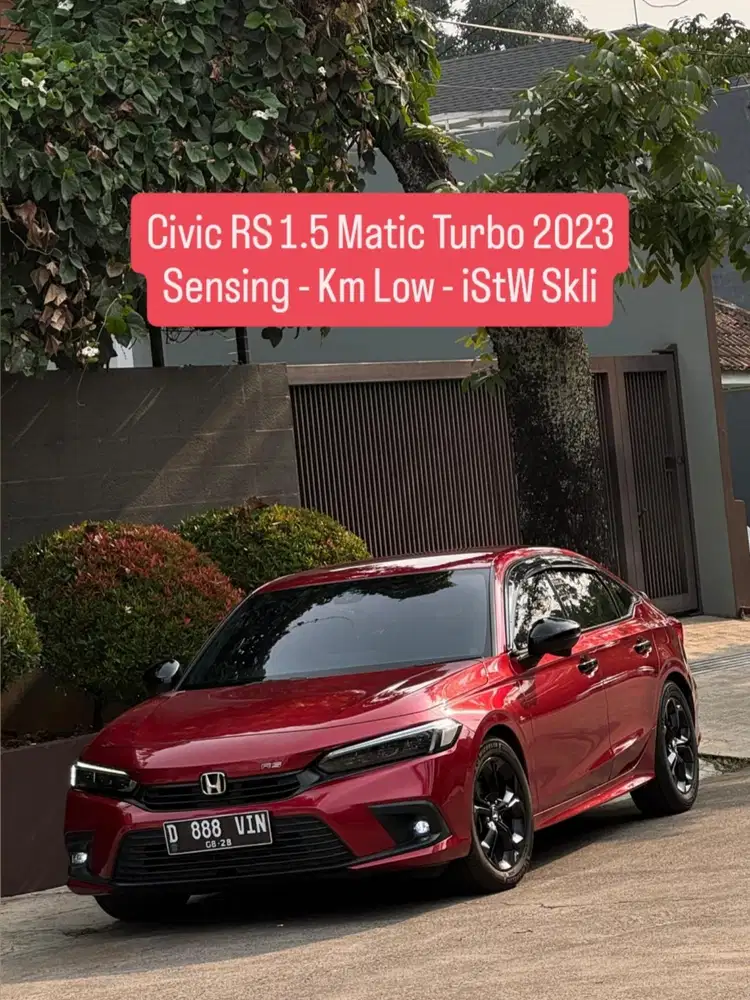 Honda Civic RS 1.5 Matic Turbo Sensing 2023 pk an 2024 murah bandung