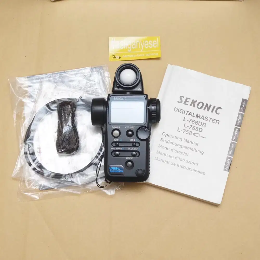 Sekonic L-758C  cinema Lightmeter lengkap mulus