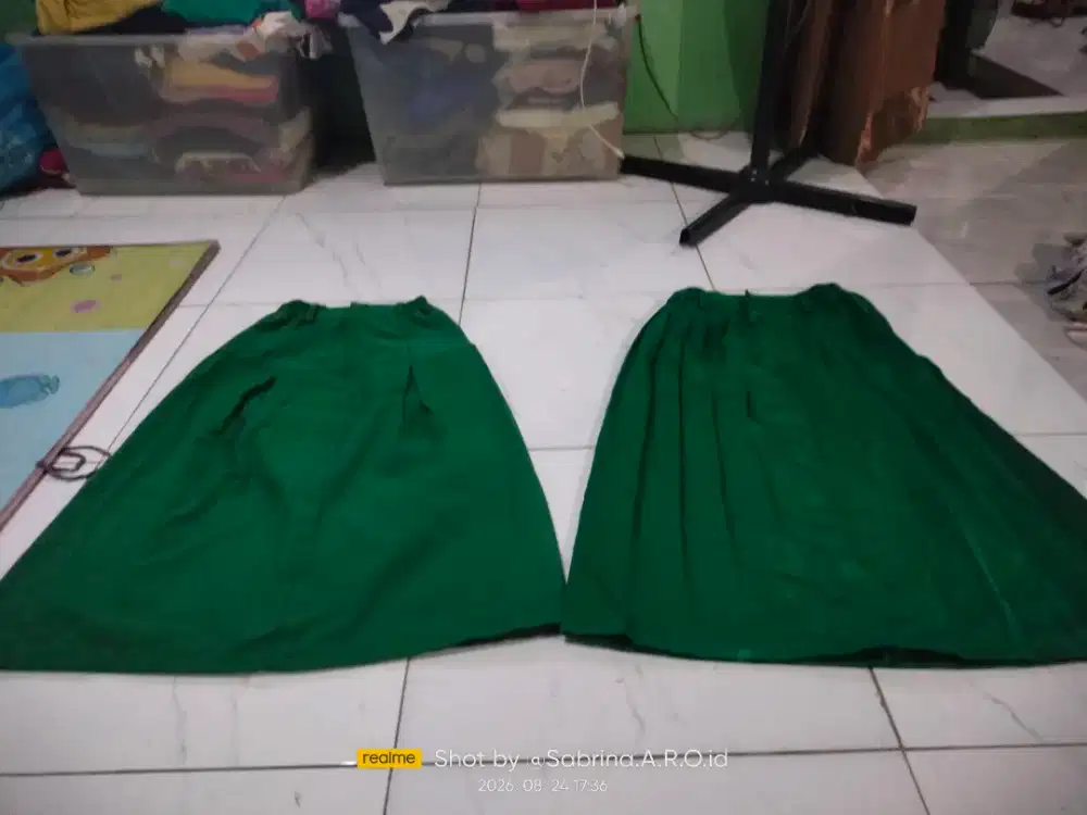 Rok seragam MI hijau 2 model jual murah aja