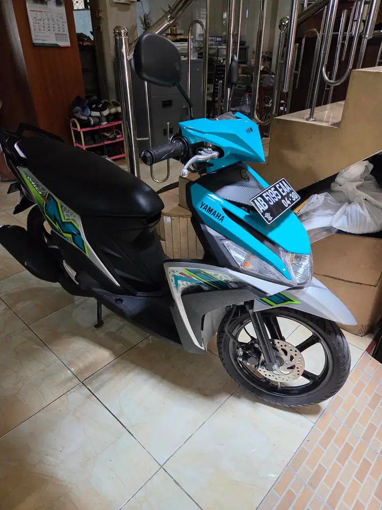 Mio 125 hijau tosca hitam 2025 low km 3ribuan  Gbm kredit // tunai