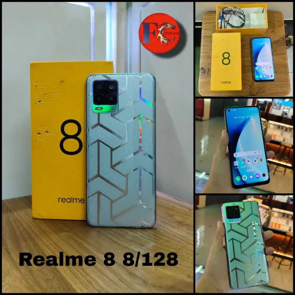 JUAL REALME 8 8/128 SECOND