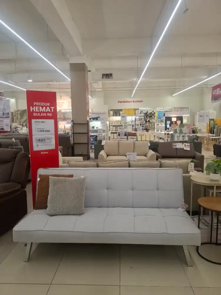 SOFABED KAIN KAKI BESI 1JTAN CICIL 0%