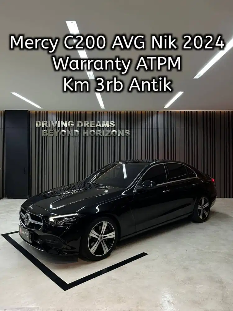 Mercedes Benz C200 2025 Hitam Mercy Km3rb Nik 2024 B22RLE